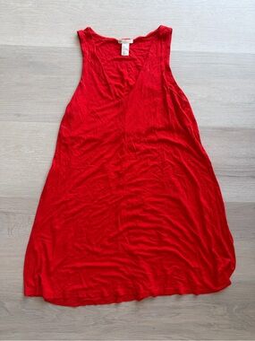 A Line Shift Dress with V Neck